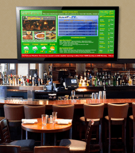 Flight Time TV integrated into digital signage